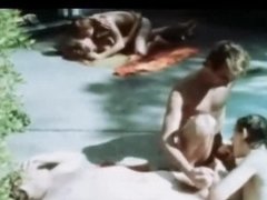 Vintage Poolside Twink Gay Orgy
