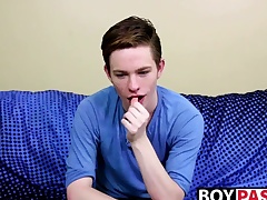 Sweet twink guy Nico Michaelson gets horny and wanks it