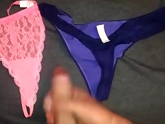 Jerk off and cum on wife's pants for her to wear later